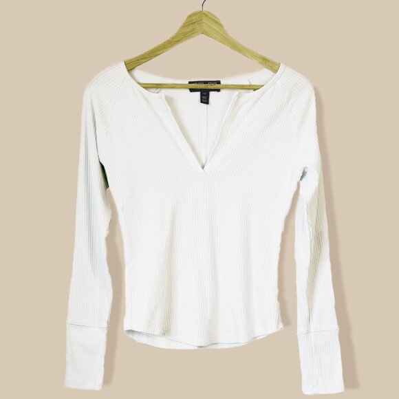 Mac and Me Cotton Ribbed Henley (S P) - Picture 2 of 5